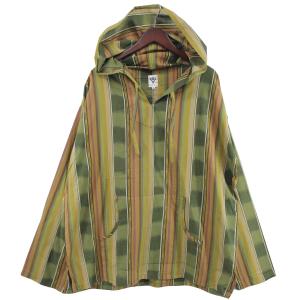 【値下げ】South2 West8 S2W8 20SS Mexican Parka Cotton Cloth  メキシカン パーカー シャツ グリーン×マルチカラー サイズ：XS (吉祥寺店)｜kindal