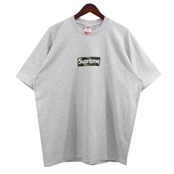 シュプリーム SUPREME 23AW Box Logo Tee ボックスロゴ カモ Tシャツ グレ...