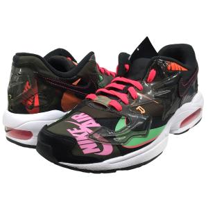 アトモス ナイキ ATMOS × NIKE 19年発売 NIKE AIR MAX 2 LIGHT BLACK エアマックス2ライト スニーカー ブラッ｜kindal