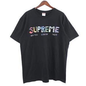 シュプリーム SUPREME 18SS Rocks Tee ロックス ロゴ Tシャツ ブラック サイズ：L