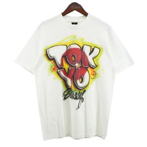 ステューシー Stussy TOKYO 東京 グラフィック Tシャツ ホワイト サイズ：M