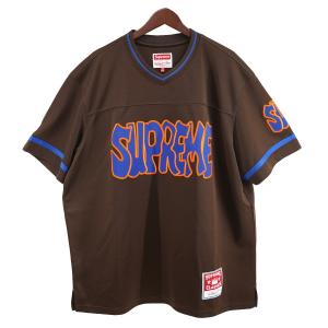 【値下げ】Supreme 22AW Mitchell ＆ Ness Football Jersey ミッチェルアンドネス ロゴ フットボール ジャージ