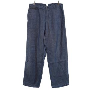 〜30s フレンチ ファイヤーマンパンツ インディゴ シンチバック ヴィンテージ VINTAGE 30s 40s フランス ファイヤーマン パンツ