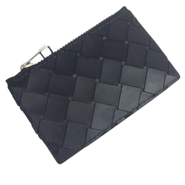 【値下げ】BOTTEGA VENETA イントレチャート ラバー ナイロン カード コインケース ミ...
