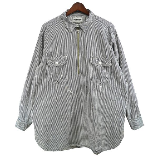 【値下げ】BOWWOW WORK HICKORY STRIPE PO SHIRTS ワーク ヒッコリ...