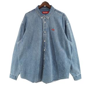 シュプリーム Supreme 25SS Small Box Denim Shirt スモールボックス ロゴ デニムシャツ Washed Indigo