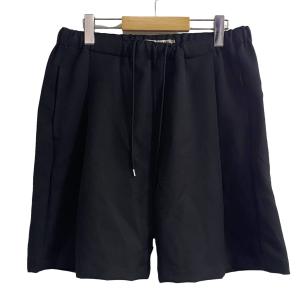 COOTIE PRODUCTIONS 22SS Polyester Twill 1 Tuck Easy Shorts ショートパンツ ブラック サイズ｜kindal