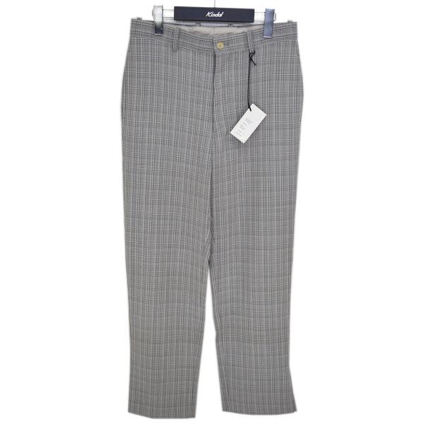 【値下げ】AURALEE HARD TWIST WOOL DOUBLEFACE CHECK SLAC...