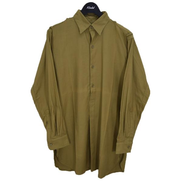 Czech army グランパシャツ プルオーバーシャツ 1960s ヴィンテージ カーキ サイズ：...
