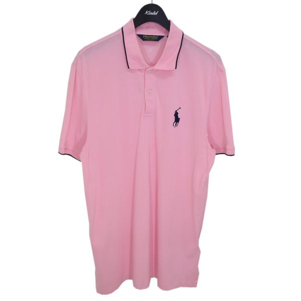 ポロゴルフ ラルフローレン POLO GOLF Ralph Lauren ライン ポロシャツ ピンク...