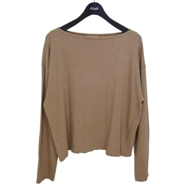 オーラリー AURALEE HARD TWIST COTTON CASHMERE BOAT NECK...