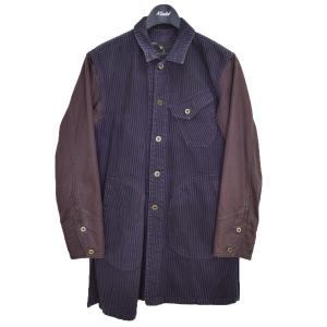 ヴァルゴ VIRGO VINTAGE WORKER LONG JKT／HICKORY ワーカーロングジャケット ヒッコリー パープル サイズ：2｜kindal