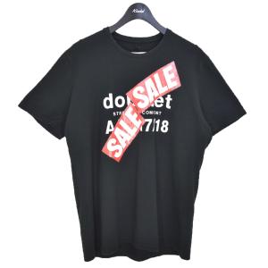 ダブレット doublet AW17／18 SALE PRINT T-SHIRT プリントTシャツ ブラック サイズ：M｜kindal