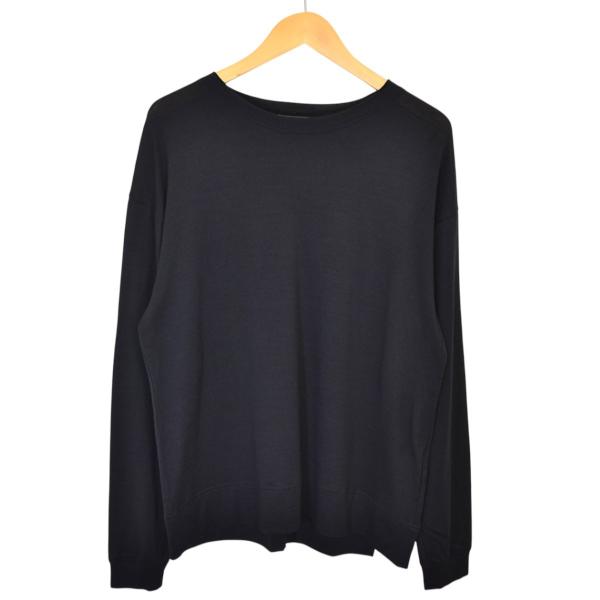 ラッピンノット WRAPINKNOT L／S OVERSIZED T-SHIRT メリノウールロング...