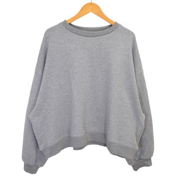 デッサンドモード Dessin de Mode クロップドクルーネックスウェット グレー サイズ：1