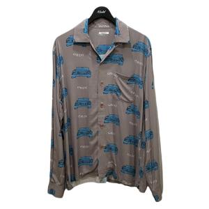 GAVIAL L／S ALOHA shirts 「 MK-2 」　マーク2アロハシャツ グレー サイズ：M (恵比寿店) 220819｜kindal