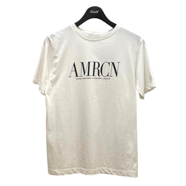 アメリカーナ Americana 2024SS  AMRCN logo Tsh  ロゴＴシャツ ホワ...