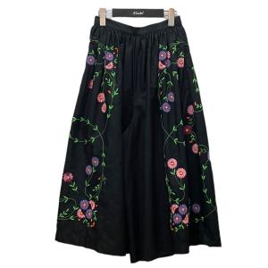 ロキト LOKITHO EMBROIDRED BELT PANTS ワイドパンツ 刺繍