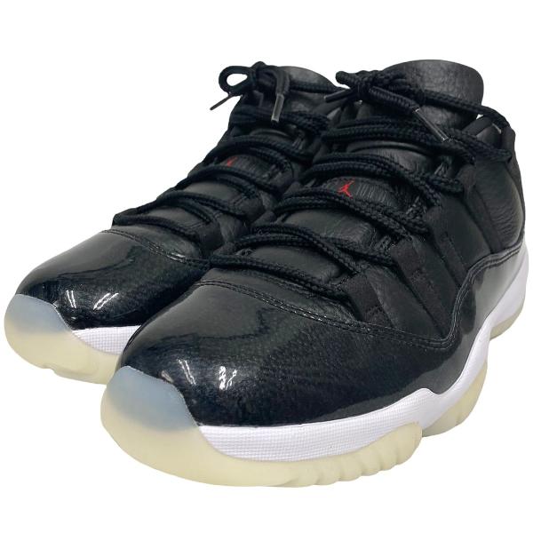 NIKE AIR JORDAN11 LOW 72-10エアジョーダン11レザースニーカー靴 ブラック...