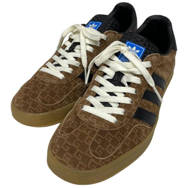 GUCCI×adidas 22AW GAZELLEガゼルスニーカー靴 ブラウン サイズ：US9(27...