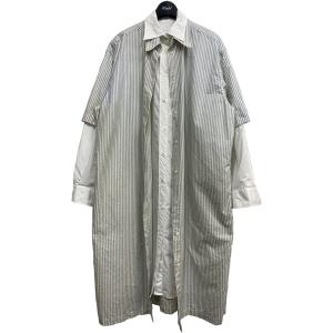 エムエムシックス（メゾンマルジェラ） MM6(Maison Margiela) 22SS ドッキングレイヤードシャツワンピース シャツジャケットコート｜kindal