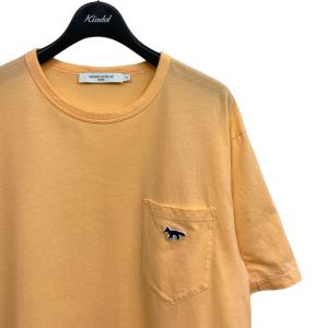 メゾンキツネ MAISON KITSUNE 22SS FOX PATCH CLASSIC POCKET T-SHIRTフォックスパッチポケット ライト｜kindal