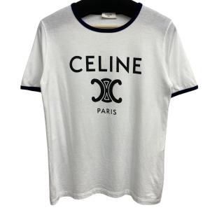 セリーヌ CELINE CELINE PARIS Tシャツ ホワイト サイズ：M｜kindal
