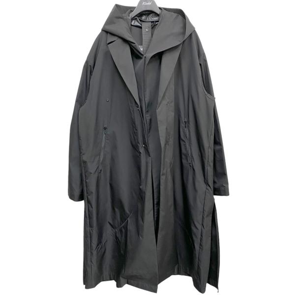 【値下げ】PRODUCT LAB． フードレイヤード チェスターコート オーバーサイズ2WAY TE...