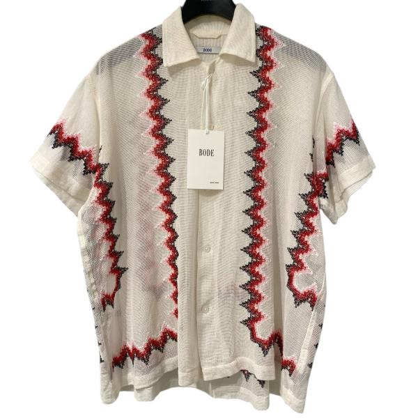 ボーディ BODE 22SS Embroidered Camp Collar S／S Shirt刺繍...