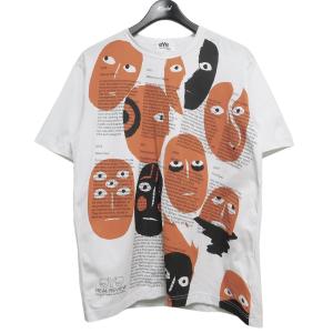 eye JUNYA WATANABE COMME des GARCONS MAN 20AW REAL REVIEW プリントTシャツ ホワイト サイズ｜kindal