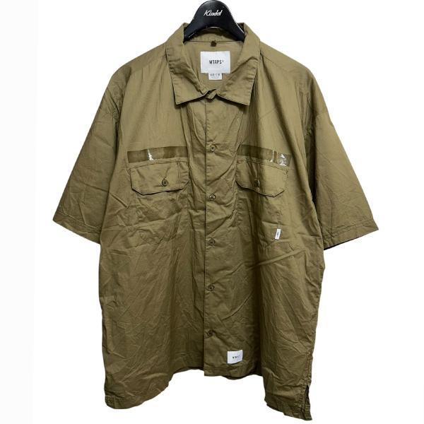 ダブルタップス WTAPS DECK／SS クリアロゴプリント半袖シャツ 231BRDT-SHM03...