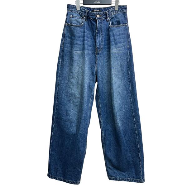 コーダ CODA WASHED DISTRESSED EXTENDED CUT LUFT JEANS...