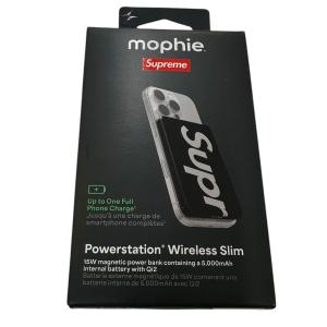 シュプリーム Supreme×Mophie 26SS Qi2 Powerstation モバイルバッテリー ブラック