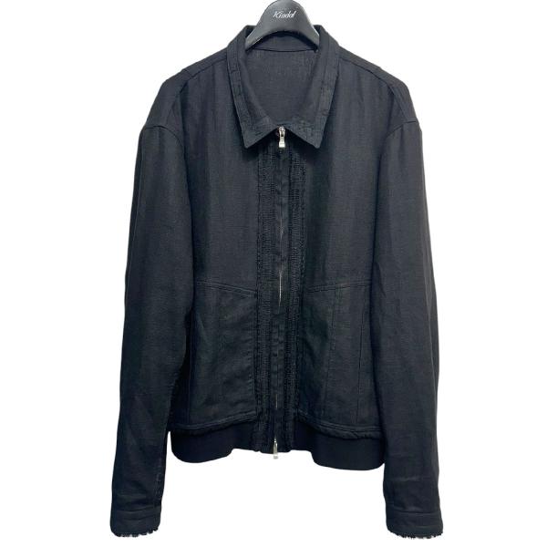 エクスリム XLIM 25SS EP．7 03JACKET ジップアップリネンジャケット ブラック ...