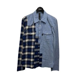 【値下げ】wjk western shirt  キリカエシャツ ブルー サイズ：M (阿佐ヶ谷店)｜kindal