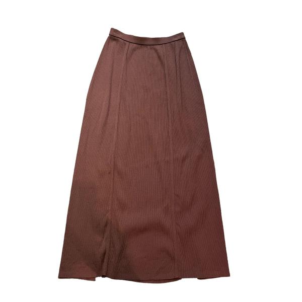 【値下げ】AURALEE 20SS HIGH GAUGE RIB KNIT SKIRT ブラウン サ...