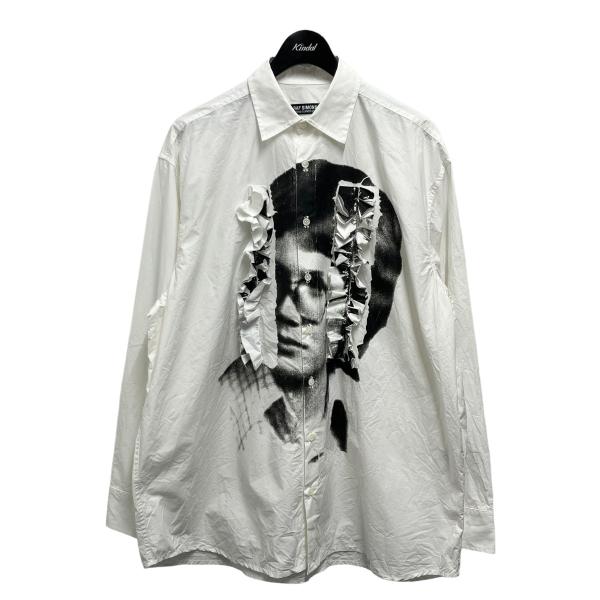 ラフシモンズ RAF SIMONS 21SS「Big shirt ruffles and print...