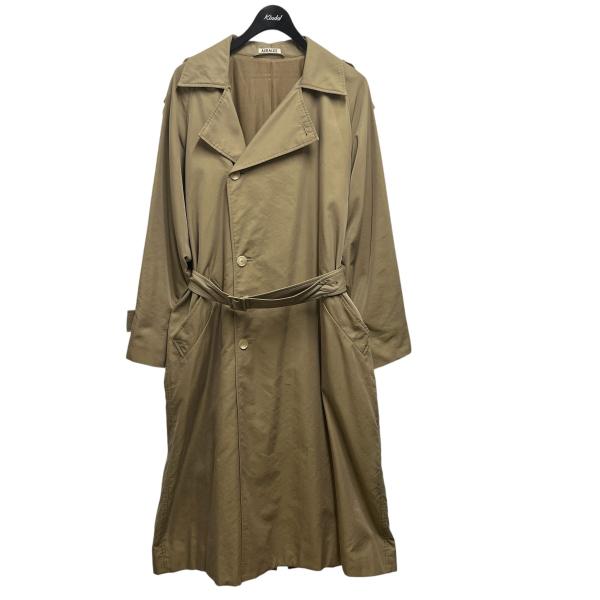 オーラリー AURALEE WASHED FINX CUPRO TWILL LONG COAT コー...