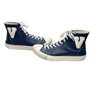 ルイヴィトン LOUIS VUITTON 17AW Vパッチハイカットッスニーカー GO0147 ネイビー サイズ：6
