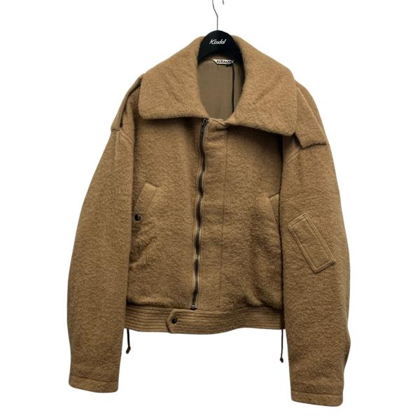 オーラリー AURALEE BABY CAMEL MELTON BLOUSON ジャケット A22A...