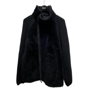 エンポリオアルマーニ EMPORIO ARMANI リアルムートンレザージャガードジャケット B1R46P B1P48 ネイビー サイズ：52