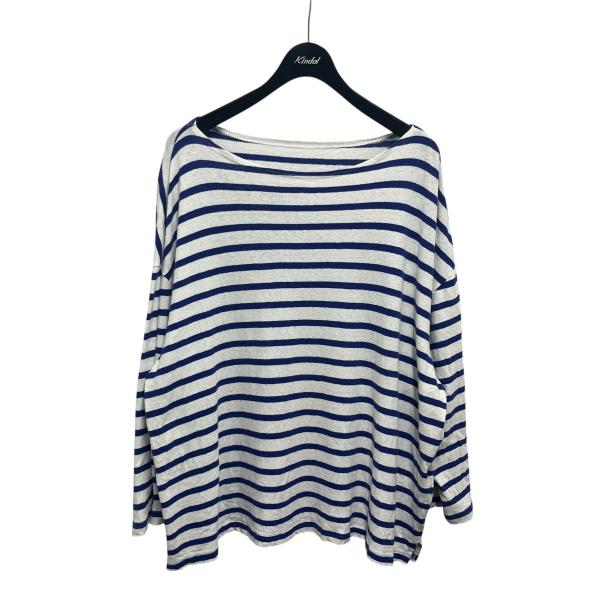 ネストローブ nest Robe UpcycleLino BASIC カベ撚りボーダービッグTEE ...