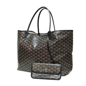 ゴヤール GOYARD サンルイPM ポーチ付き レザー トートバック ブラック サイズ：-｜kindal