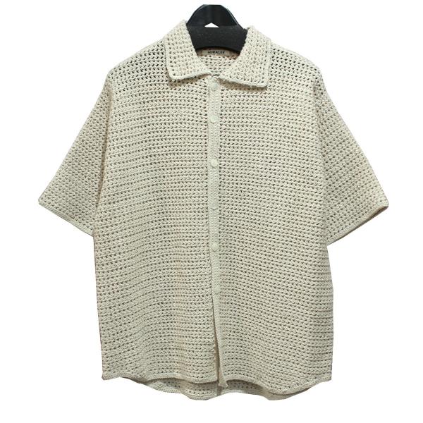 オーラリー AURALEE 24SS HAND CROCHET KNIT HALF SLEEVED ...