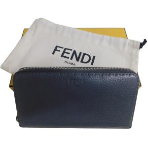 フェンディ FENDI セレリアラウンドファスナー長財布 グレー