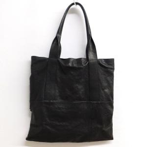 PATRICK STEPHAN Leather tote thin ＆ light2 レザートートバッグ ブラック (京都三条堀川店) 220110｜kindal