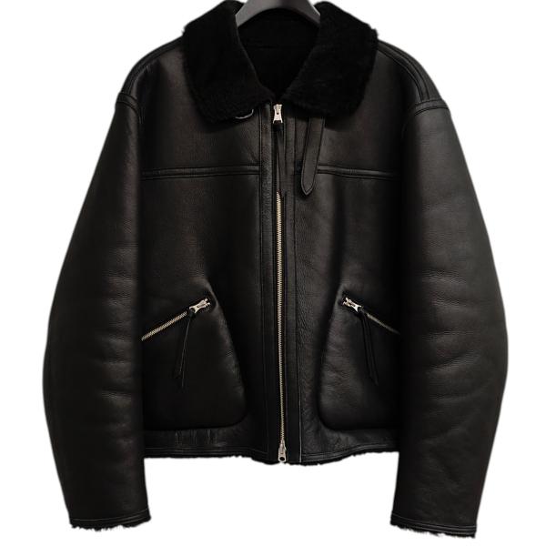 リドム LIDnM 2025AW Mouton Irvin Aviator Jacket ムートンジ...