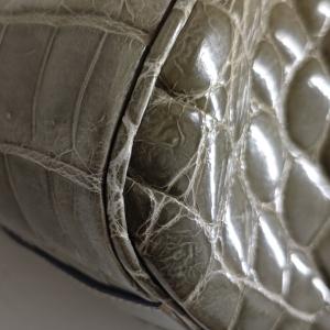 プラダ PRADA クロコダイル がま口ハンド...の詳細画像5