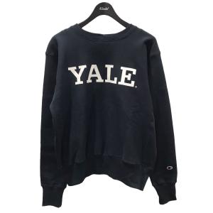 【値下げ】champion クルーネックスウェットトレーナー YALE REVERSE WEAVE C5-U001 ネイビー サイズ：L (四ツ橋北堀江店)｜kindal