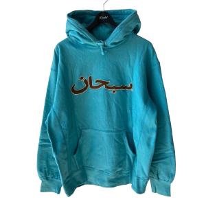 シュプリーム Supreme arabic logo hooded sweat アラビック ロゴ フーディー スカイブルー サイズ：L｜kindal